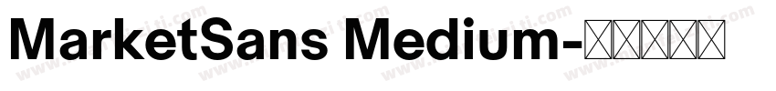 MarketSans Medium字体转换